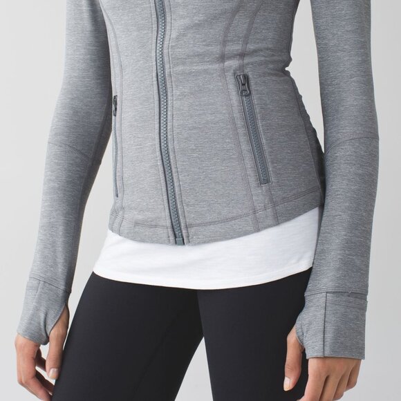 NWOT Lululemon Define Jacket *Brushed Luon, Sz 6, Heathered Slate - Picture 2 of 8